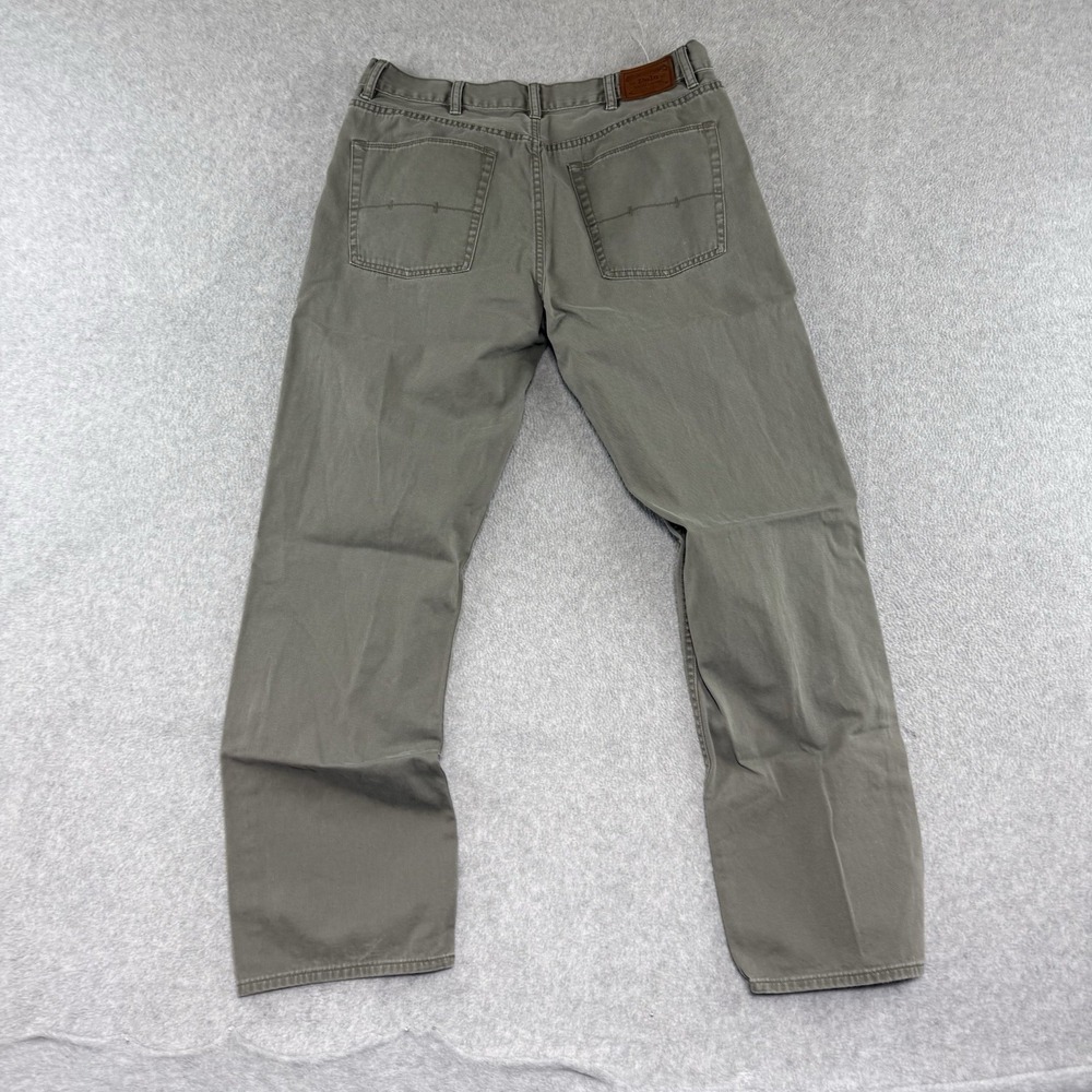 Polo Ralph Lauren 650 Jeans Mens 34x32 Green Cotton Denim Straight Leg Vintage